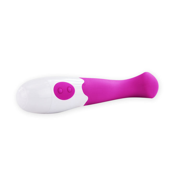 Elegant Charles vibrator i lila och vitt