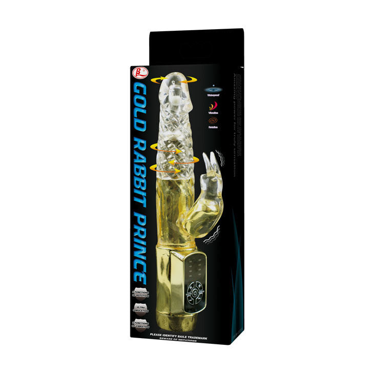 Rabbit Gold Prince vibrator för erogen stimulering