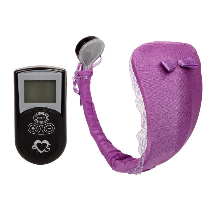 BAILE trosa med vibrator och lila fjärrkontroll