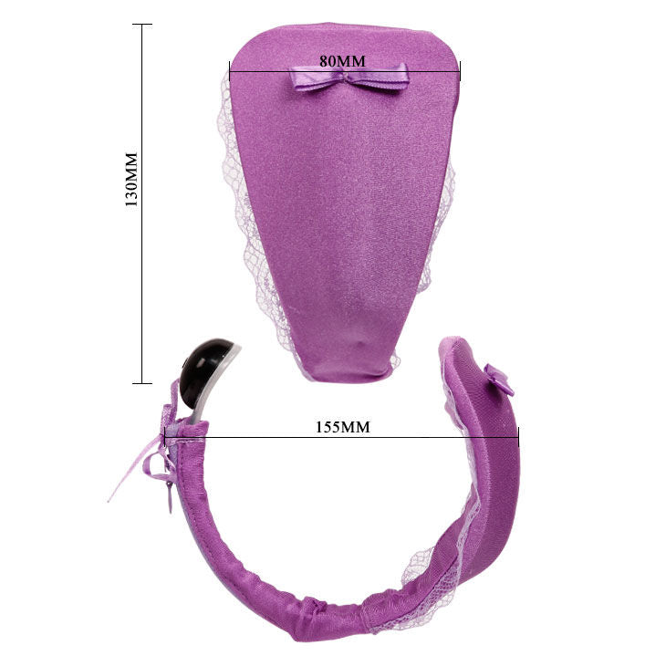 BAILE trosa med vibrator och lila fjärrkontroll
