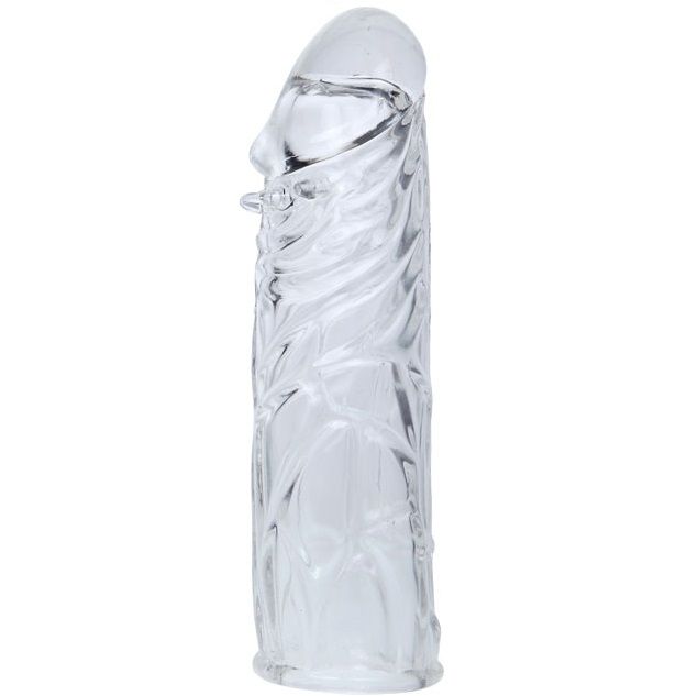 BAILE - Rosa stimulerande silikon penisöverdrag 13 cm