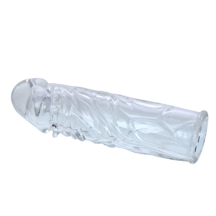 Transparent silikonpenisöverdrag från BAILE, 13 cm