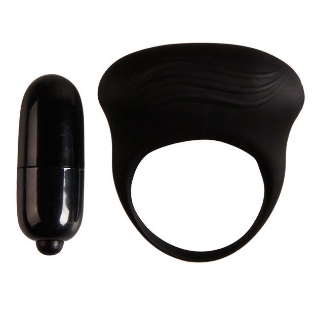 Pretty Love Bertram svart vibrerande ring