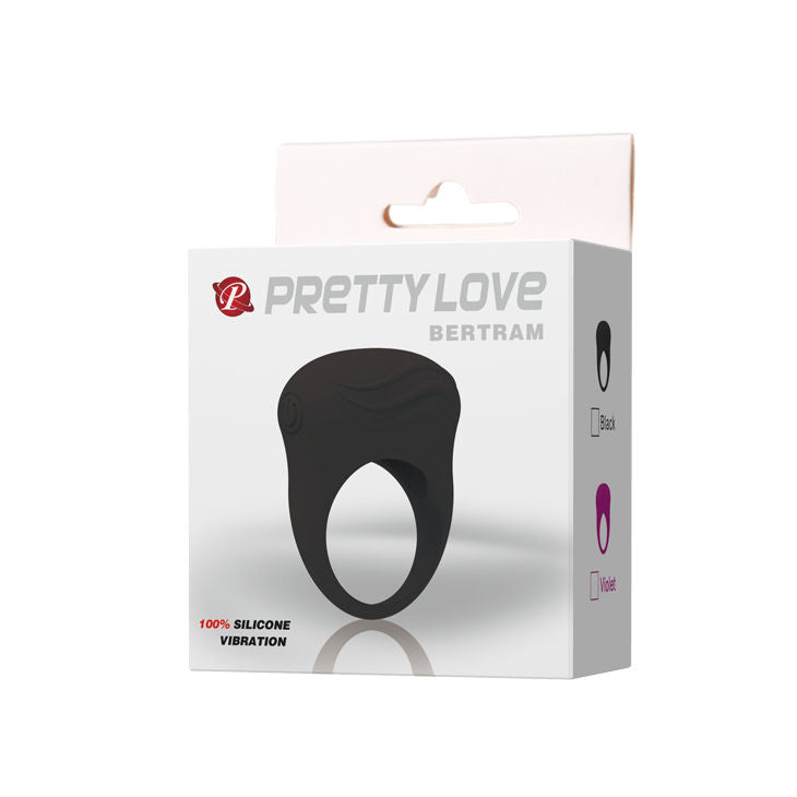 Pretty Love Bertram svart vibrerande ring
