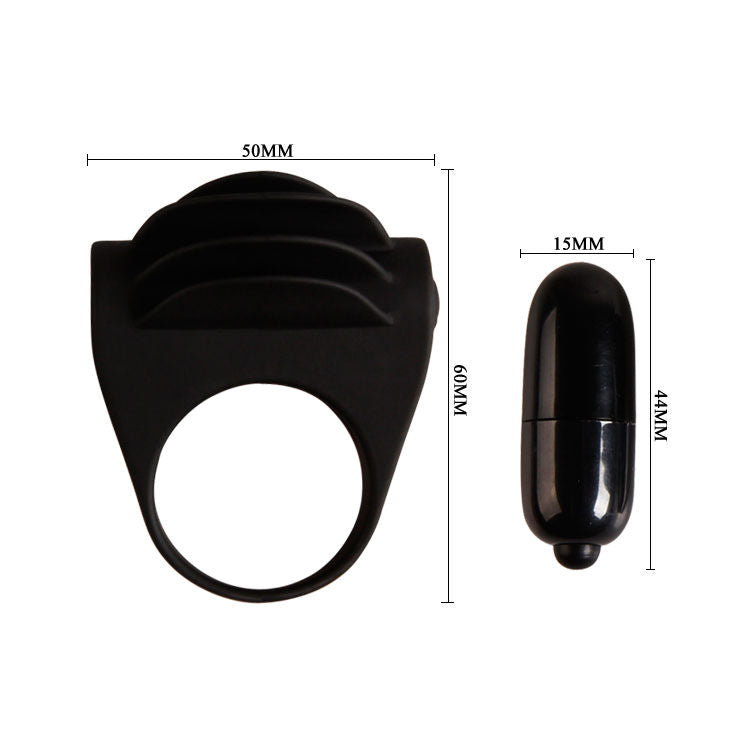Pretty Love Chester svart vibratorring