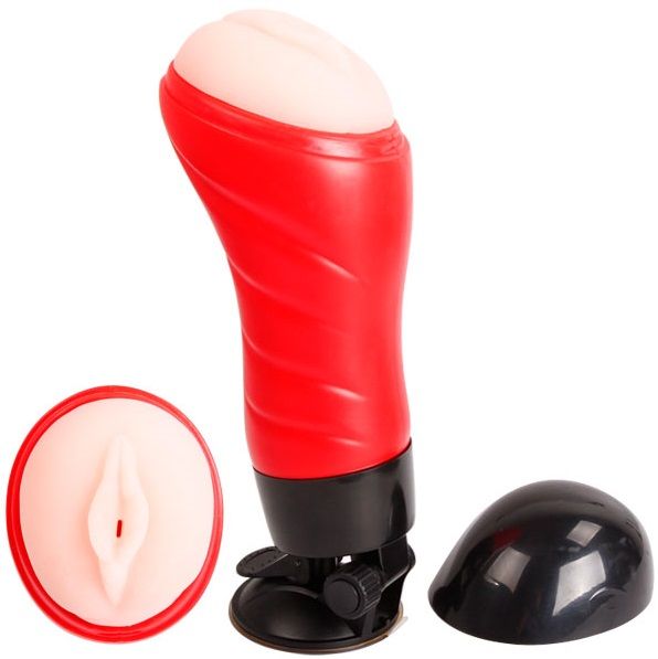 CRAZY BULL vagina med röstmasturbator base