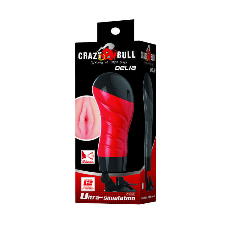 CRAZY BULL vagina med röstmasturbator base