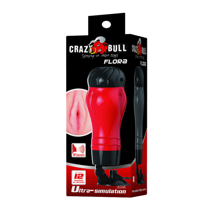 CRAZY BULL Flora Vagina med röst masturbator