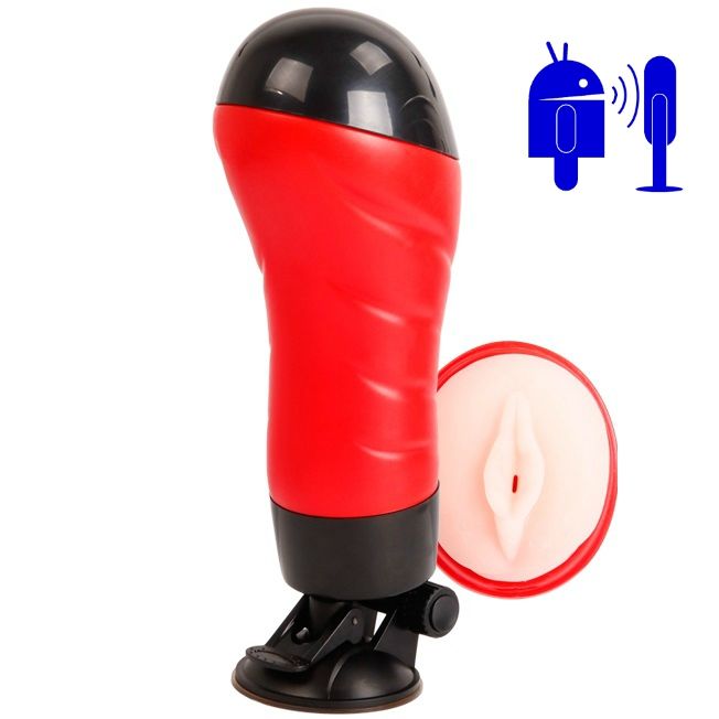 CRAZY BULL vagina med röstmasturbator base