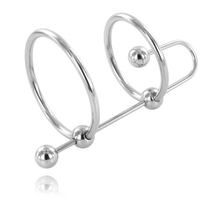 METAL HARD extrem ring med urethral stopp