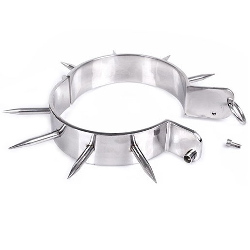 METAL HARD - BDSM SLAVE COLLAR MED SPETSAR