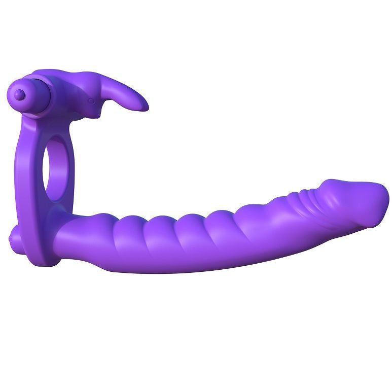 FANTASY C-RINGZ silikon dubbel vibrator kanin