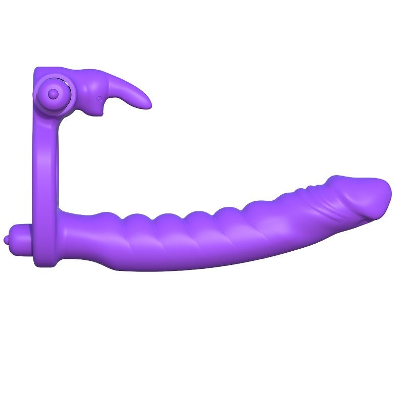 FANTASY C-RINGZ silikon dubbel vibrator kanin