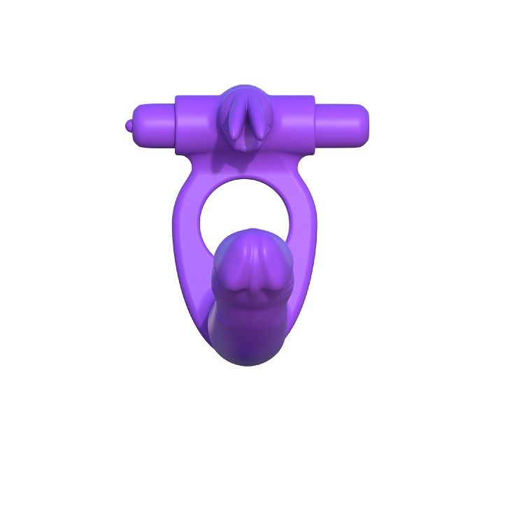 FANTASY C-RINGZ silikon dubbel vibrator kanin