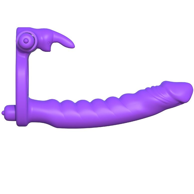 FANTASY C-RINGZ silikon dubbel vibrator kanin