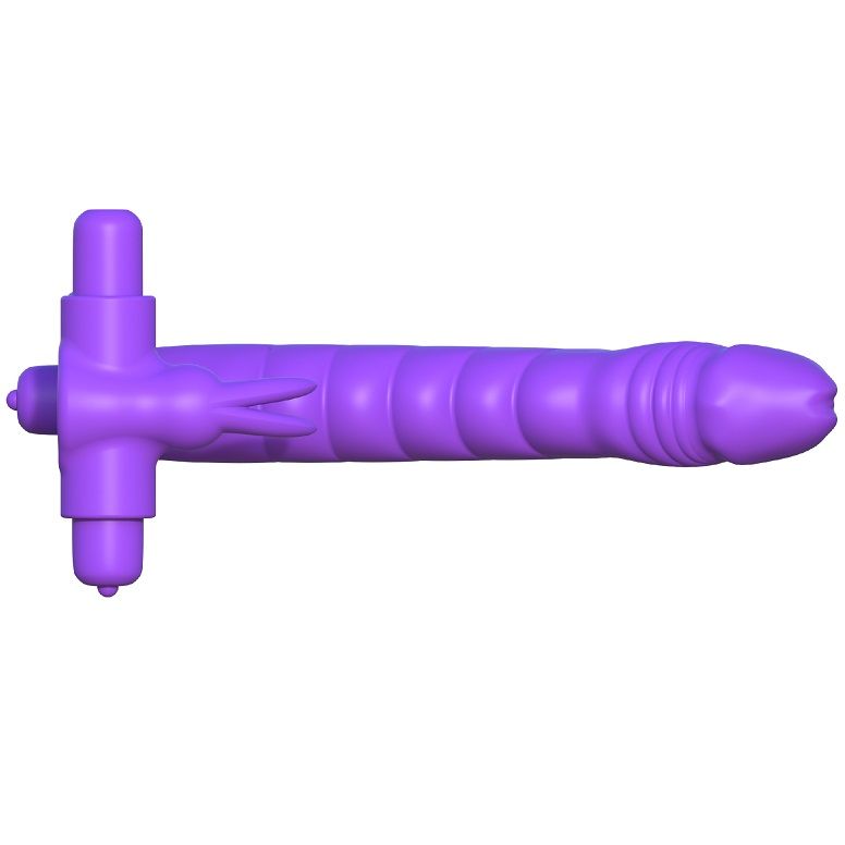 FANTASY C-RINGZ silikon dubbel vibrator kanin