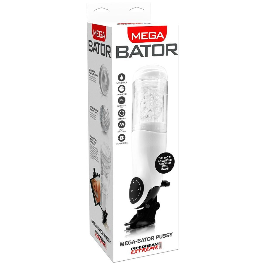 PDX Mega Bator USB manlig masturbator vagina vit