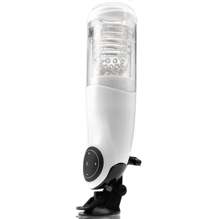 PDX Mega Bator USB manlig masturbator vagina vit