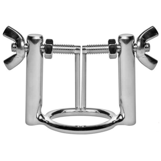 Glansring med uretral dilatorpress i rostfritt stål