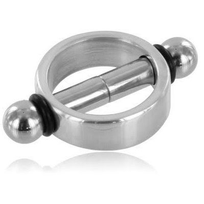 Magnetiska nippleklemor i metall, par