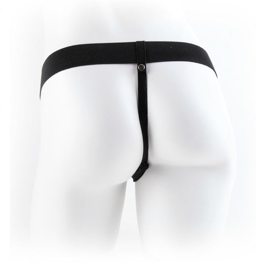 FETISH FANTASY SERIES - SERIES 9 HOLLOW STRAP-ON MED BOLLAR 22,9 CM BRUN