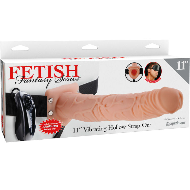 Fetish Fantasy Series vibrerande strap-on 27.9 cm köttfärgad