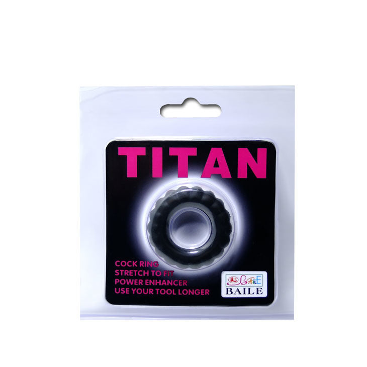 BAILE Titan Cockring Black 2 cm