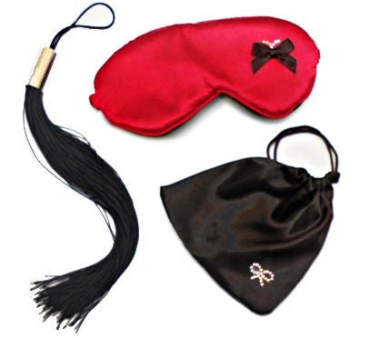 INEDIT Dominatrix Whip Kit med satinmask och piska