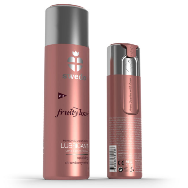 Fruity Love glidmedel med smak av mousserande jordgubbsvin 50 ml