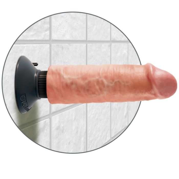 KING COCK 15,24 cm vibrerande dildo i flesh
