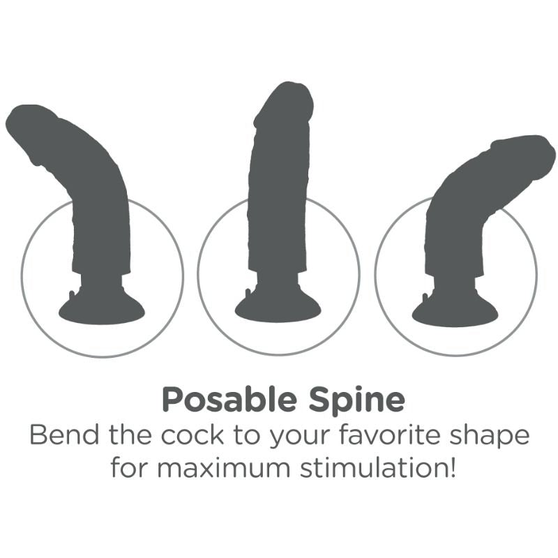 KING COCK 15,24 cm vibrerande dildo i flesh