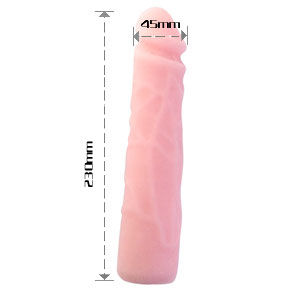 BAILE realistisk silikon dildo 23 cm