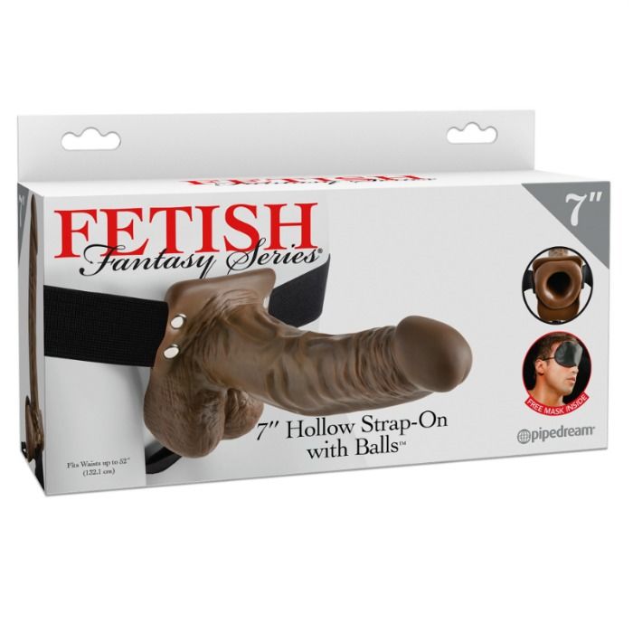 Fetish Fantasy Series 7" Hollow Strap-On med bollar
