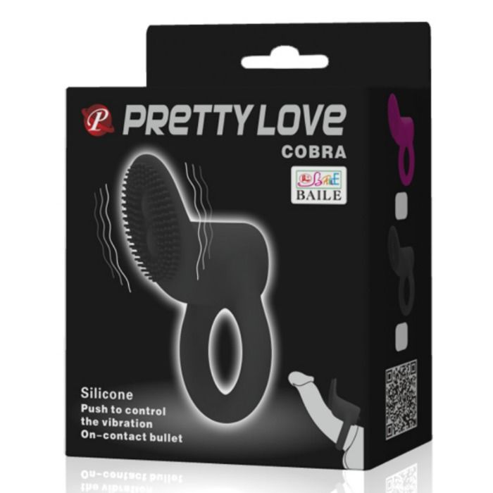 Pretty Love Cobra vibratorring i svart