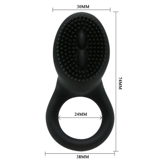 Pretty Love Cobra vibratorring i svart