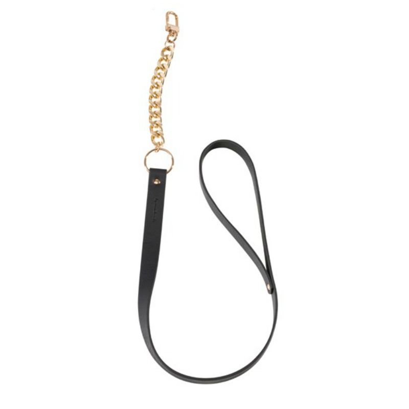 BIJOUX INDISCRETS MAZE - Svart halsband med rem