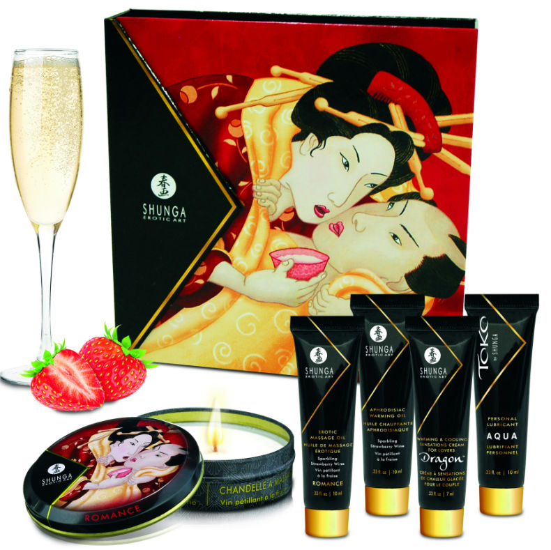 SHUNGA - SECRET GEISHA JORDGUBBAR OCH CAVA KIT