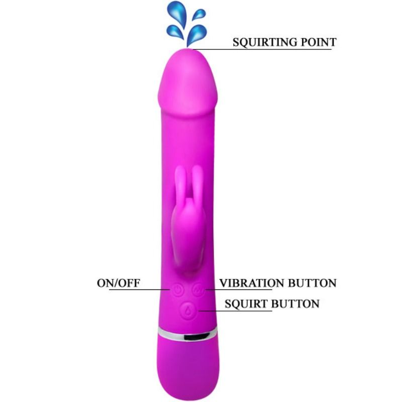 Pretty Love Henry vibrator med 12 vibrationslägen och sprutfunktion