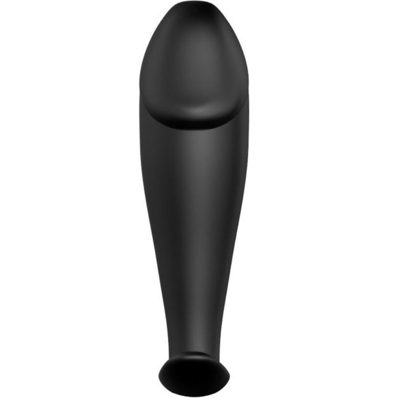 Silikon analplugg i penisform, svart