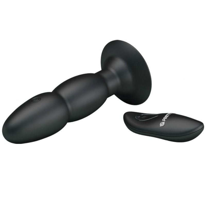 PRETTY LOVE plug vibrator med fjärrkontroll och sugkopp