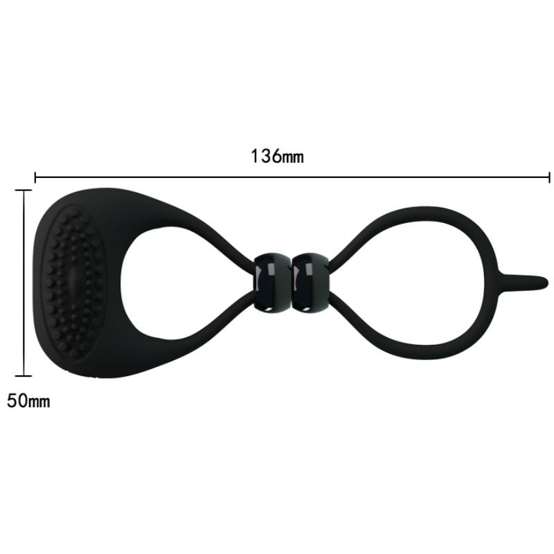 Dubbelring för penis och testiklar från PRETTY LOVE