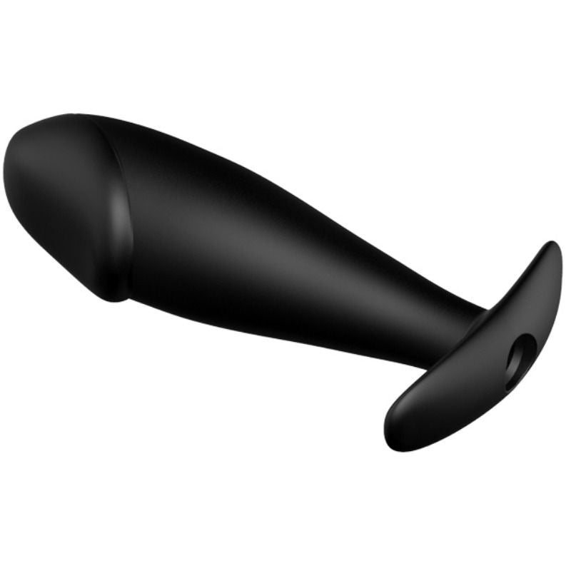 Silikon analplugg i penisform med fjärrkontroll och 12 vibrationslägen