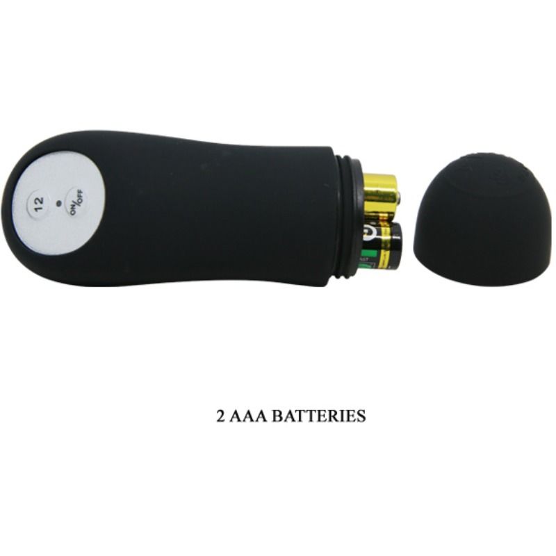 Silikon analplugg i penisform med fjärrkontroll och 12 vibrationslägen