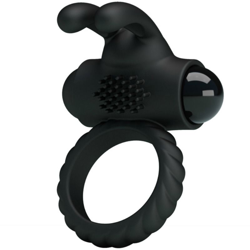 Vibrerande ring med stimulator från Pretty Love