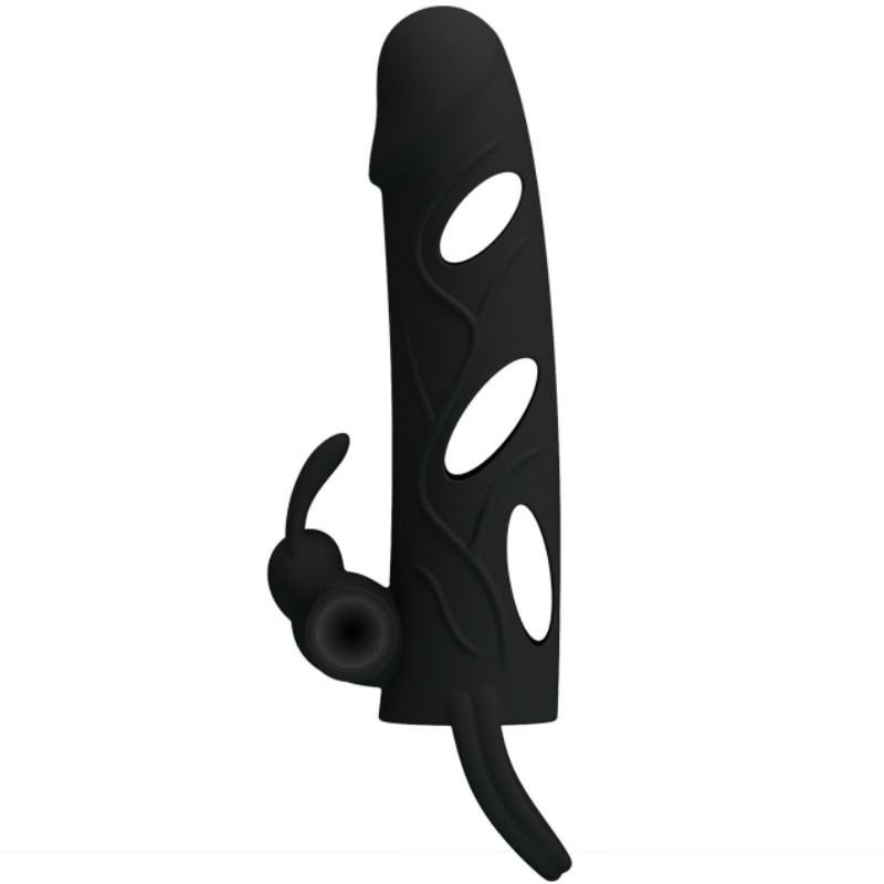 PRETTY LOVE - Silikonöverdrag med vibration 14 cm 1.0