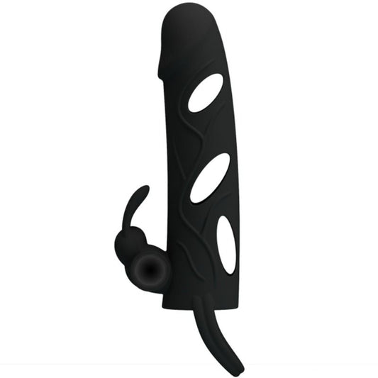 Silikonöverdrag med vibration från PRETTY LOVE, 14 cm