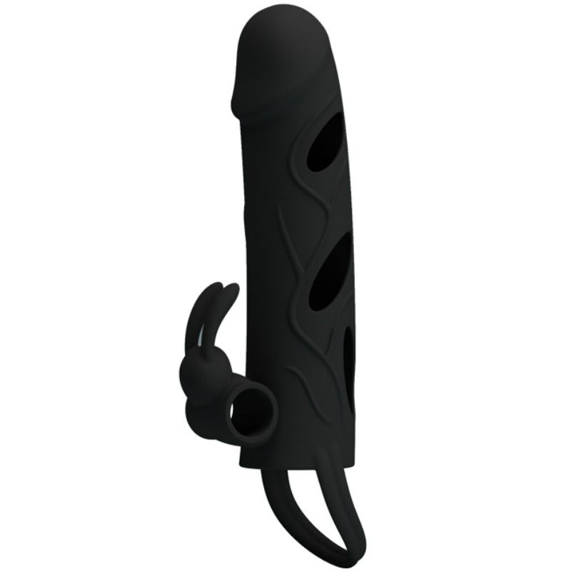 PRETTY LOVE - Silikonöverdrag med vibration 14 cm 1.0