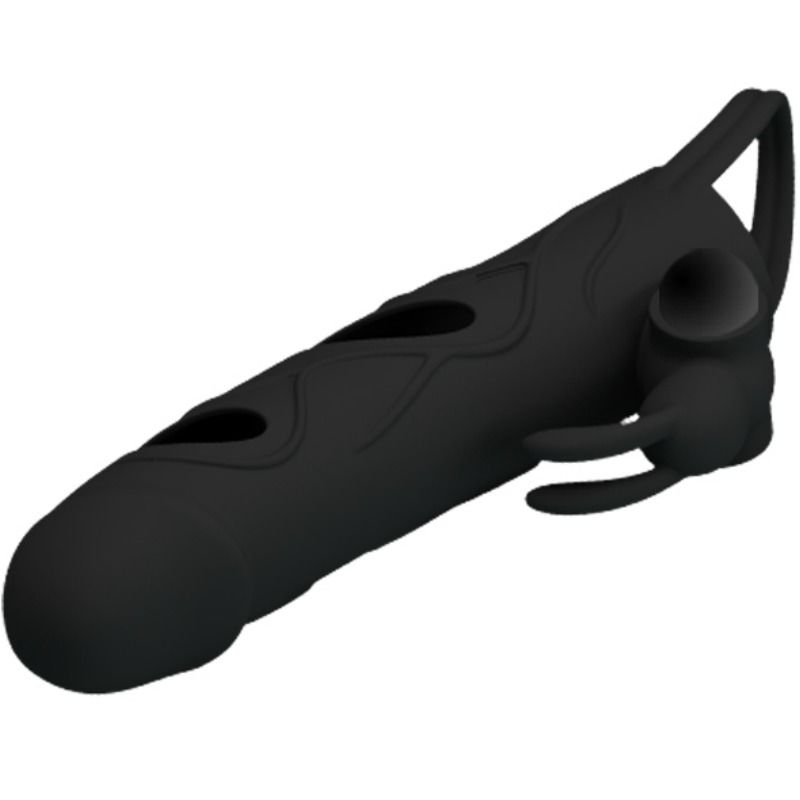 PRETTY LOVE - Silikonöverdrag med vibration 14 cm 1.0