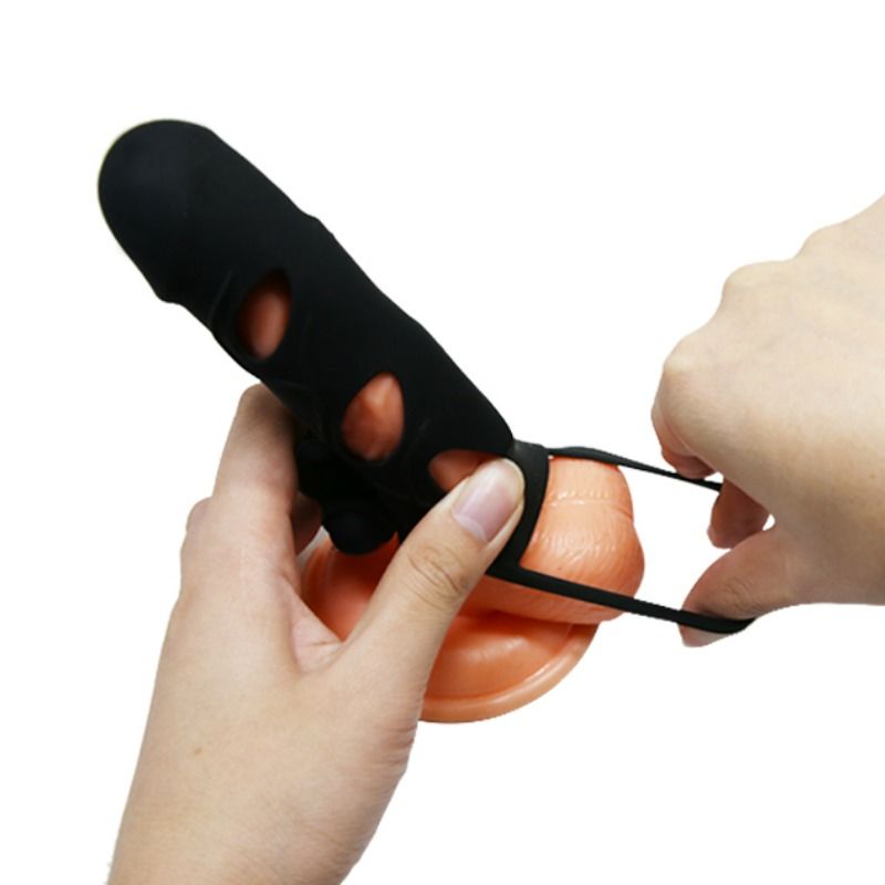 PRETTY LOVE - Silikonöverdrag med vibration 14 cm 1.0