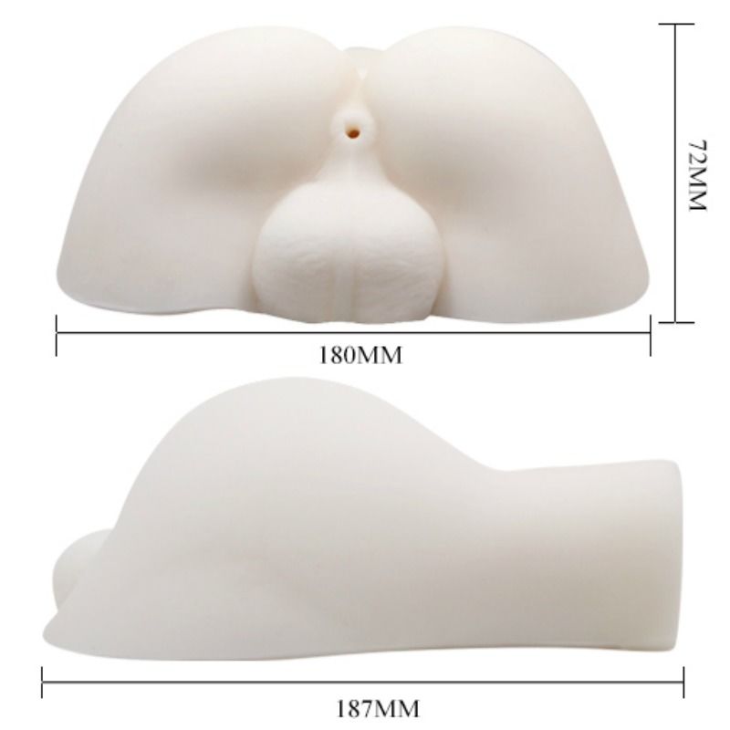 Realistisk miniatyrrumpa med analöppning och vibration